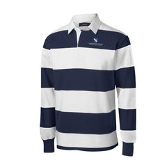 Lakewood Ranch Prep High School Youth Blue & White Striped Rugby Shirt - While Supplies List - Final Sale No Returns