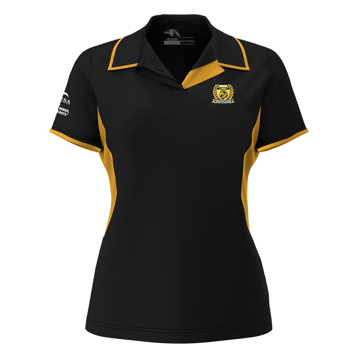 Renaissance Charter School At Goldenrod (6-8) - Women's Freedom Activewear Colorblock Polo (FINAL SALE / NO RETURNS)