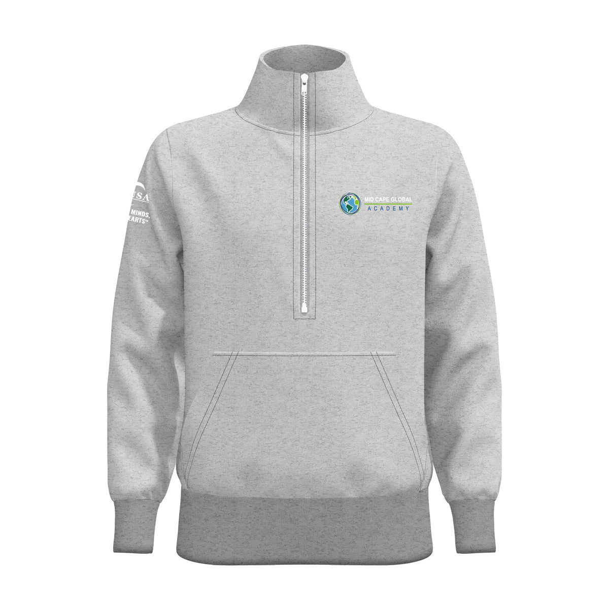 Mid Cape Global Academy | NEW Legacy Jacket - Half Zip Sweatshirt