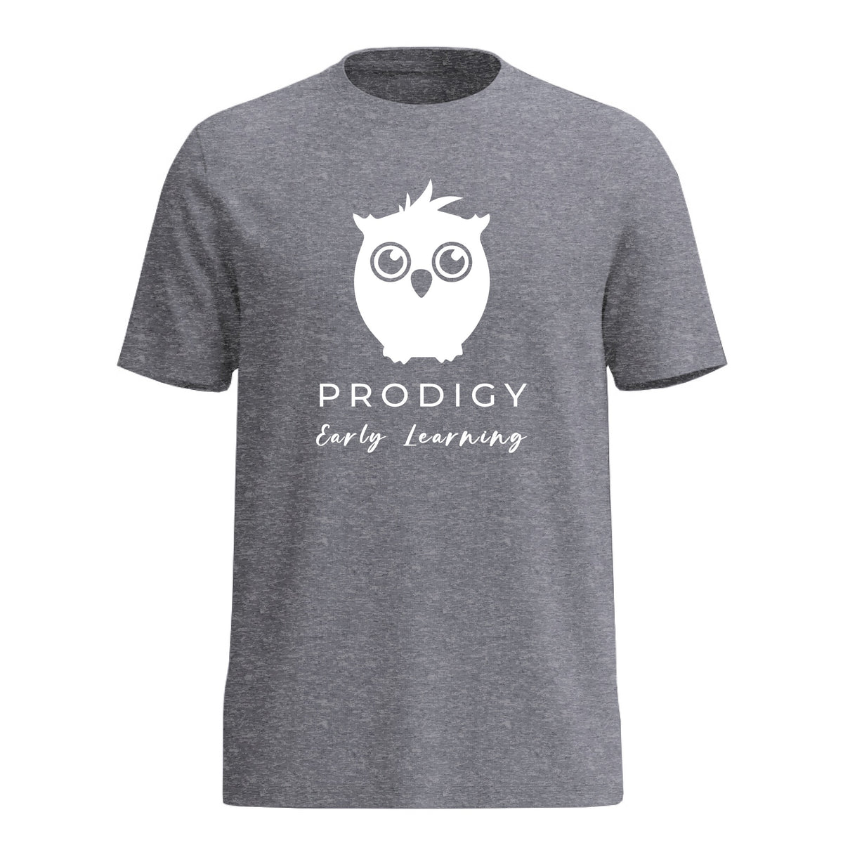 Prodigy Early Learning - Classic Logo Heathered Light Grey Short Sleeve Tee