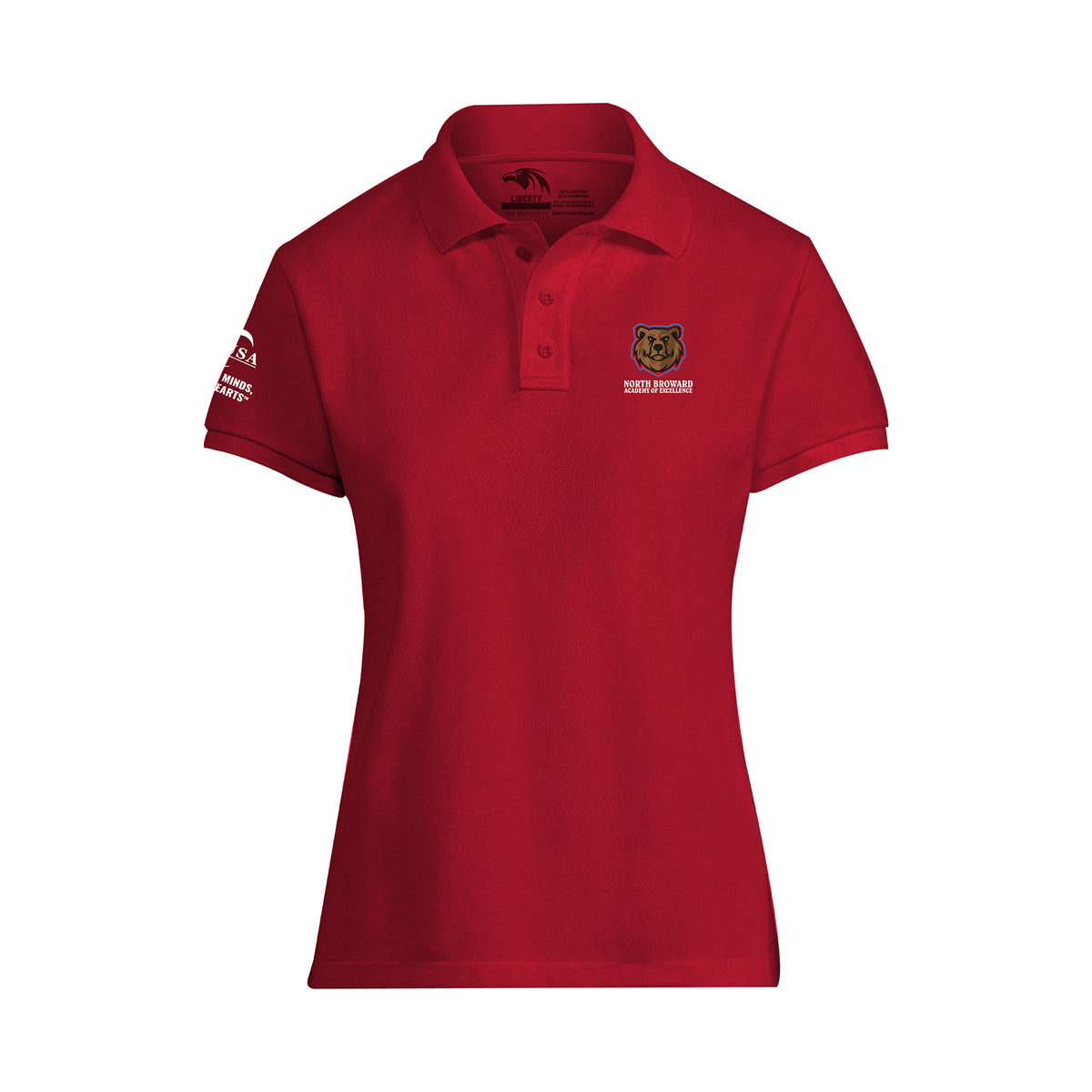North Broward Academy of Excellence (6-8) - Women's Liberty Polo (New Logo) (FINAL SALE / NO RETURNS)